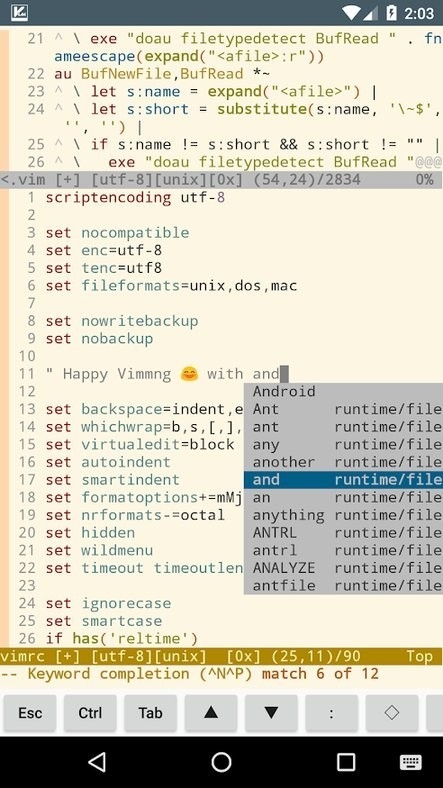 vim