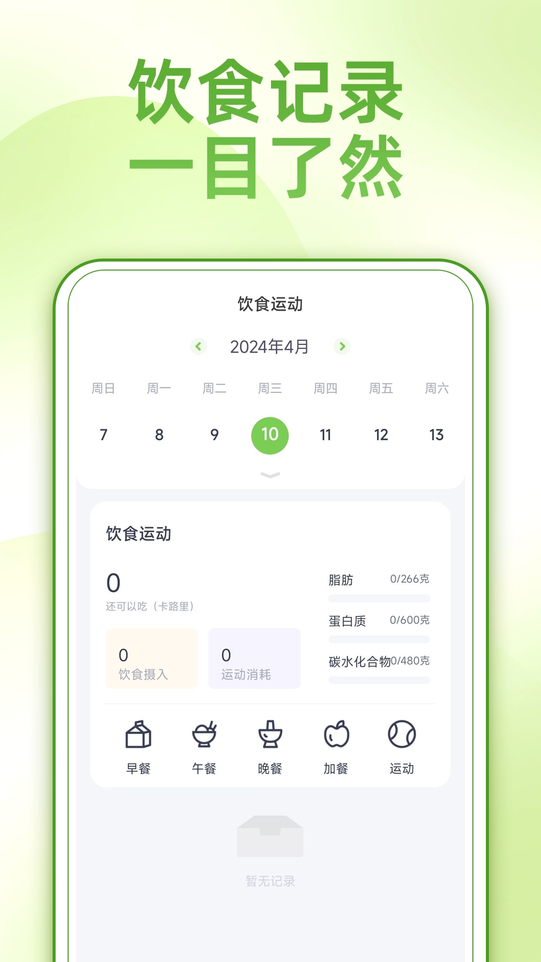 薄荷减肥打卡